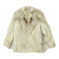 Vintage Womens Fur Jacket Grey High End Luxury Winter Outerwear Coat Graphic Tee – Bold Style · High-Quality Print