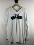 Vintage NFL Philadelphia Eagles Embroidered White Long Sleeve Size 2XL Graphic Tee – Bold Style · Trending Graphic Apparel