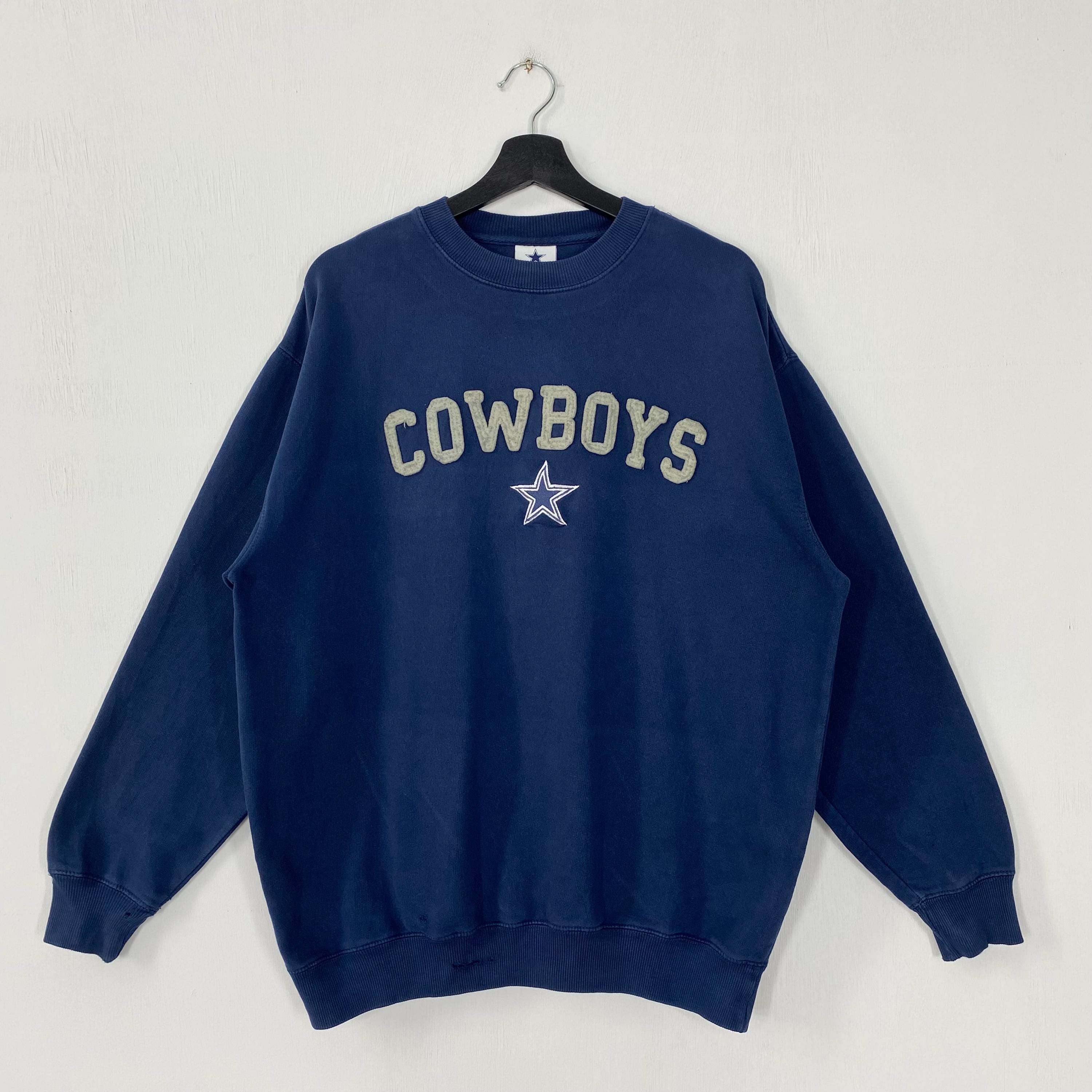 Vintage Dallas Cowboys Sweatshirt Dallas Cowboys Crewneck Cowboys Sweater Pullover Sportswear NFL Dallas Cowboys Embroidered Logo Large Sweatshirt – Fan Favorite · Must-Have Style