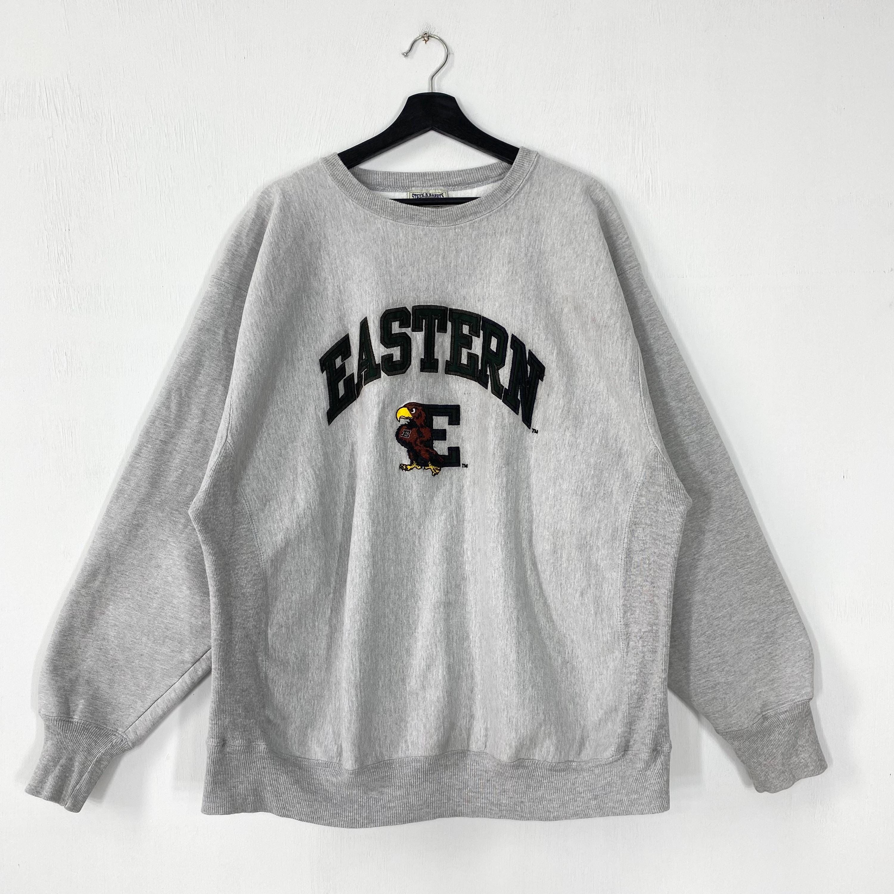 Vintage 90s Eastern Michigan University Sweatshirt Eastern Michigan Crewneck Eastern Sweater Eastern Michigan Eagles Embroidered Logo XLarge Sweatshirt – Aesthetic Look · Great Gift For Fans