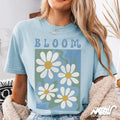 Bloom Daisy Flower T Shirt Retro Floral Art Tee Botanical Shirt 70s Style Nature Gift Graphic Tee – Cozy Vibes · High-Quality Print