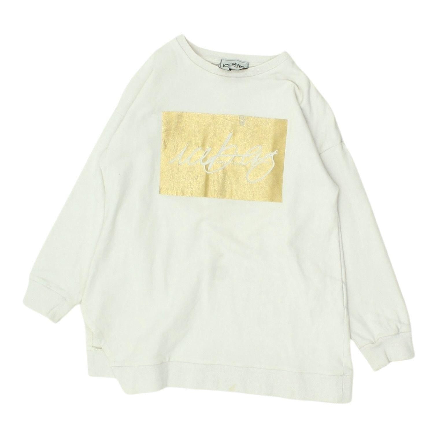 Iceberg Kids White Sweatshirt Boys Designer Pullover Casual Logo Crew Neck Sweatshirt – Premium Graphic · Trending Graphic Apparel