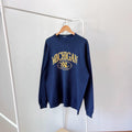 Vintage 90s Michigan Wolverines sport XXL NCAA vintage blue sweatshirt L Sweatshirt – Aesthetic Look · Must-Have Style