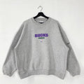Vintage Milwaukee Bucks Sweatshirt Milwaukee Bucks Crewneck Bucks Sweater Pullover Sportswear NBA Milwaukee Bucks Print Logo Grey Large Sweatshirt – Warm & Stylish · Great Gift For Fans