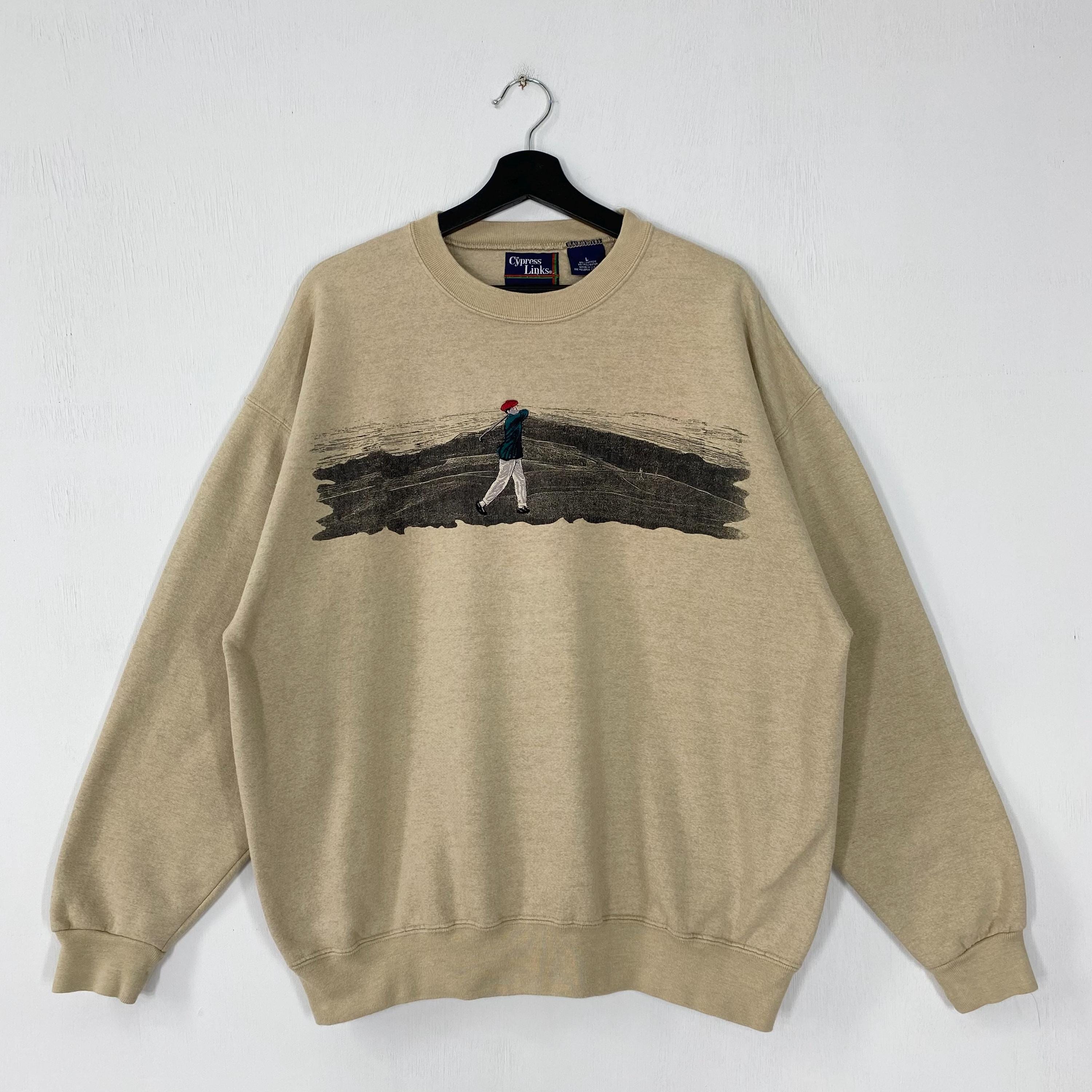 Vintage 90s Golf Sweatshirt Golf Crewneck St Andrews Sweater Pullover Harvey Penick Golf Club Golf Art Embroidered Logo Brown XLarge Sweatshirt – Aesthetic Look · Perfect For Daily Wear