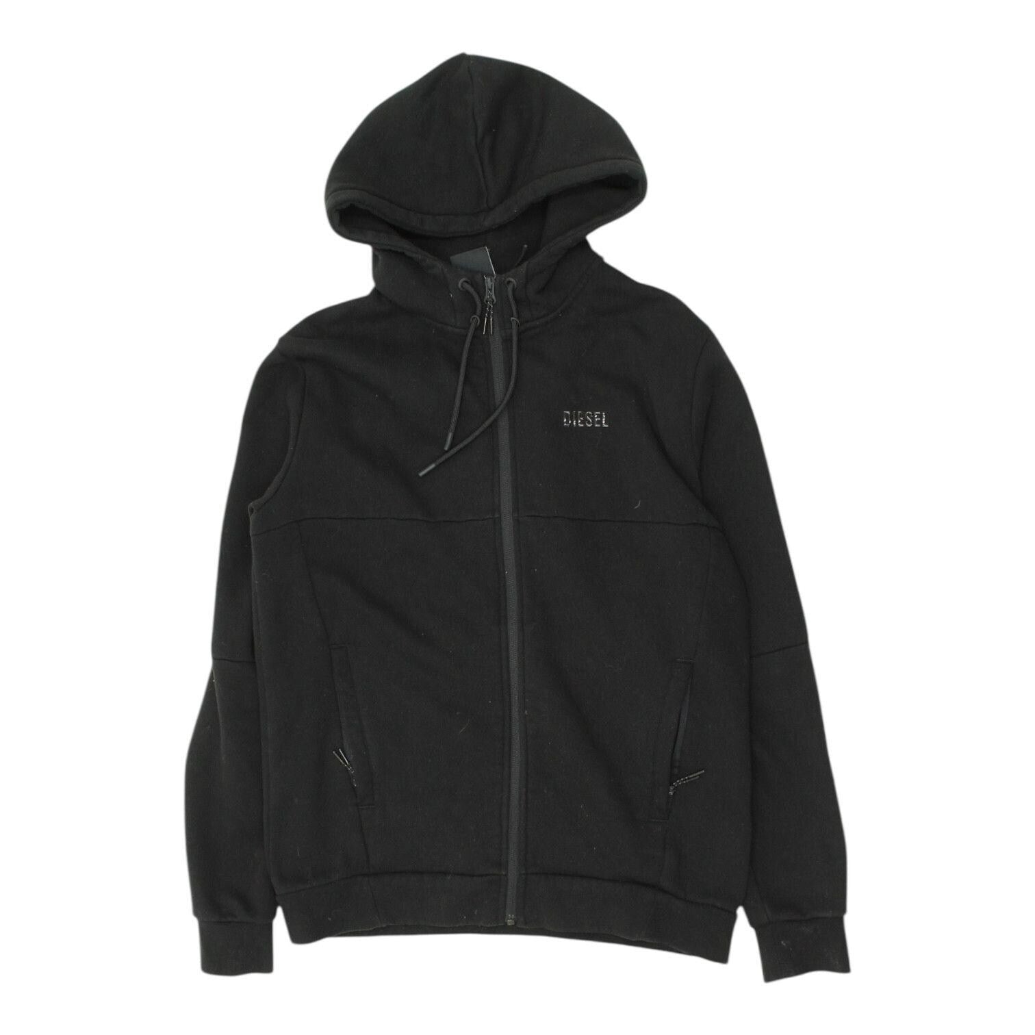 Diesel Mens Black Hoodie Vintage Designer Full Zip Casual Hooded Logo Hoody Hoodie – Cozy Vibes · Perfect For Daily Wear