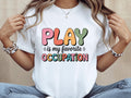 Play Is My Favorite Occupation Shirt Occupation Therapy Tee Shirt Pediatric OT Gifts Cute OT Assistant Shirt Pediatric Shirt Tee Graphic Tee – Warm & Stylish · Top Pick For Any Outfit