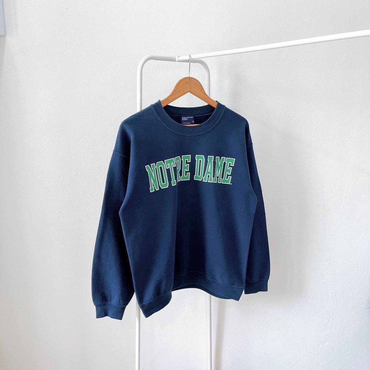 Vintage 00s Notre Dame Fighting Irish vintage MV sport blue sweatshirt M Sweatshirt – Warm & Stylish · Top Pick For Any Outfit