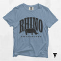 Rhino Enthusiast T shirt Shirt Rhinoceros Lover Gift Unisex Tee Garment Dyed Top Graphic Tee – Warm & Stylish · Must-Have Style