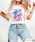 Retro Comfort 4th Of July Shirt Party In The USA T shirt Women39s Independence Day Gift Coquette USA Flag Tee Patriotic Dog Mom Crewneck Graphic Tee – Soft Feel · Must-Have Style