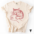 Funny Cat Attacking Biting Hand Shirt Cat Lover Gift Mean Cat Shirt Cat Mom Tee Crazy Cat Lady Top Graphic Tee – Bold Style · Top Pick For Any Outfit